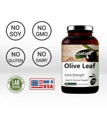 2 Pack Olive Leaf Extract 750mg - Maximum Strength 20% Oleuropein - 200 Count (200 Days) - Immune & Circulation Support - Non-GMO - Buy Online on GoSupps.com