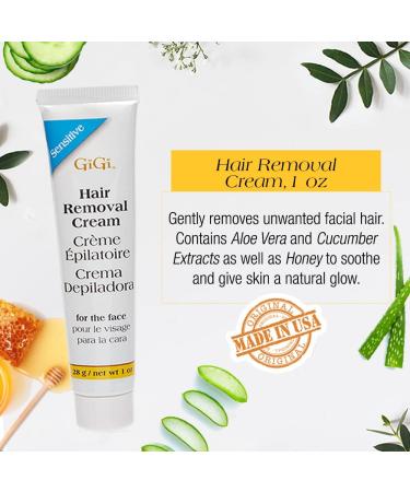 GiGi Face Hair Removal Cream with Slow Grow Soothing Cream - 2-Step System for Sensitive Skin - Buy Online on GoSupps.com