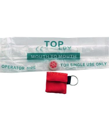 JTKENS CPR Face Shield Mask Keychain Pouch Red (30 Pack) - First Aid CPR Emergency Kit - Buy Online on GoSupps.com