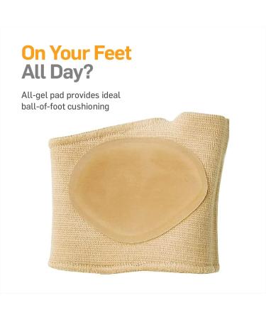 NatraCure Gel Metatarsal Pads - 1 Pair for Metatarsalgia Relief - Small/Medium Size - Ball of Foot Pain Cushion (Pack of 2) - Buy Online on GoSupps.com