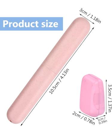Naseom Portable Toothbrush Case - 4 Pack Travel Container with 5 Protective Toothbrush Head Covers for International Shipping - Buy Online on GoSupps.com