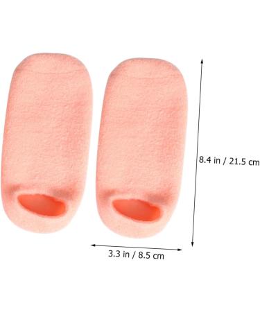 minkissy 2 Pairs Orange Sock Foot Softening Socks Moisturizing Socks Heel Sleeve Women Heel Repair Spa Socks Cracked Heels Guard Dry Feet Socks Womens Socks Hosiery Floor Socks Cosmetic - Buy Online on GoSupps.com