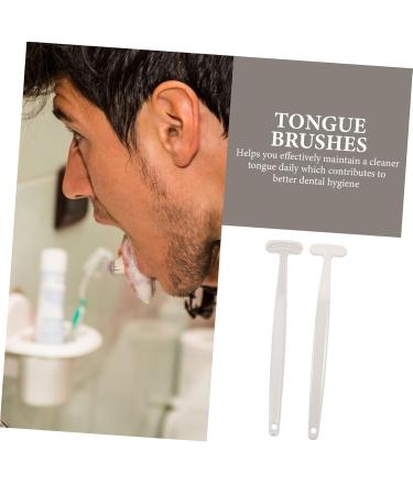 FRCOLOR 2pcs Metal Tongue Scraper & Breath Cleaner - Portable Oral Hygiene Tool for Adults - Buy Online on GoSupps.com