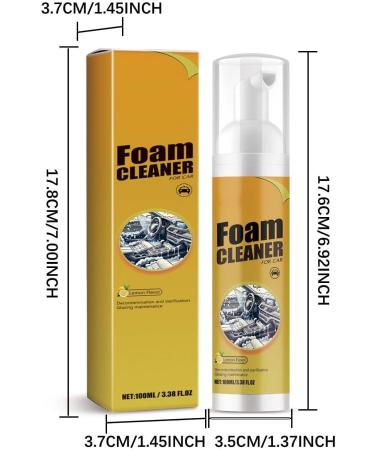 Foam Cleaner Car Seat Upholstery Ceiling Strong Cleaners Leather Sheet Cleaning Paste for Home and Kitchen All-Purpose Household Foam Type Spray(1pcs) - Buy Online on GoSupps.com
