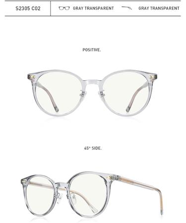 KDOQ Blue Light Blocking Glasses for Men & Women - Cat Eye Anti-Blue Ray Gaming & Computer Glasses in Gray - Buy Online on GoSupps.com