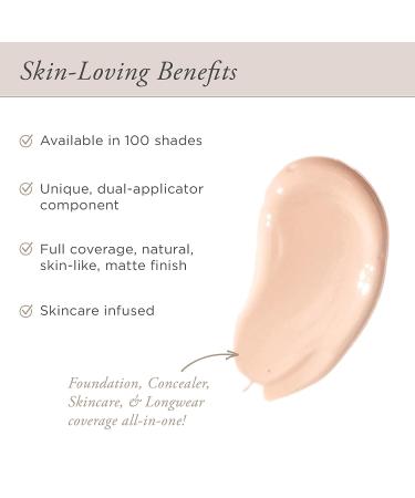R MINERALS 4-in-1 Love Your Selfie Longwear Foundation & Concealer | Full Coverage Liquid Foundation | Hydrating & Cruelty-Free - Buy Online on GoSupps.com