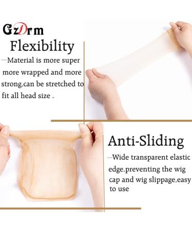 12 Packs 24 Pieces HD Wig Caps - Ultra Thin Nylon Stretch Mesh Stocking Cap for Wigs - Buy Online on GoSupps.com