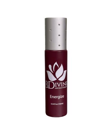 B. Divine Aromatherapy Energize Essential Oil Roll On blend 100% Natural therapeutic grade oils. Revitalize rejuvenate Energy.