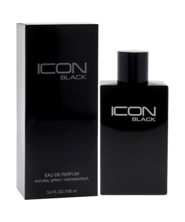 Icon Black - EDT Spray Cologne for Men - Masculine Woody Aromas - Bergamot Lemon Tangerine Lavender Notes and Warm Patchouli - 3.4 oz - Buy Online on GoSupps.com