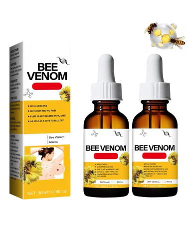 2pc Bee VenomTag Remover 30ml Bee Venom Soothing Essence Bee Venom for All Skin Types Cream