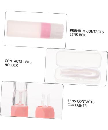 Plafope Pink 8-Style Colored Contact Lenses Travel Case - Portable Lens Care Kit & Accessories for Eye Contacts | 21x7x2.5cm - Buy Online on GoSupps.com