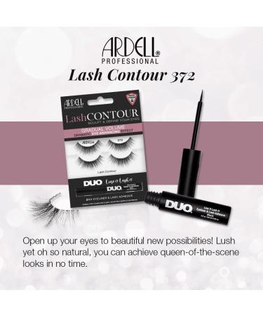 Ardell Lash Contour 372 - 2 Sets of Voluminous Vegan False Eyelashes with Duo Eyelash Glue | Cat Eye Effect | Reusable & Eco-Friendly - Buy Online on GoSupps.com
