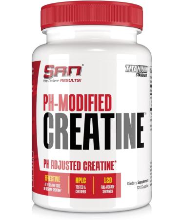 Buy SAN Nutrition PH Modified Creatine - Buffered Formula for Enhanced Muscle Strength & Performance | 120 Servings - International Shipping Available - Buy Online on GoSupps.com