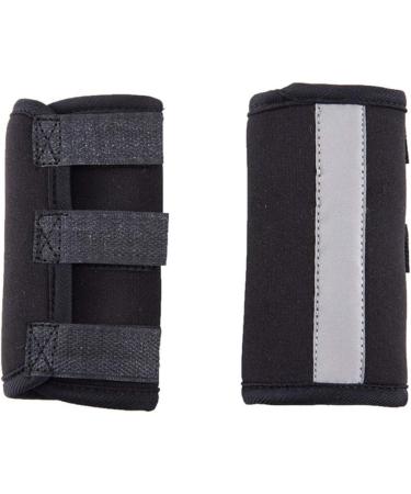 RayMinsin with Reflective Tape Elbow Support Dog Leg Cover Knee Support can Help Treat sprains and Inflammation Caused by Arthritis (1Pair) (Black L) - Buy Online on GoSupps.com