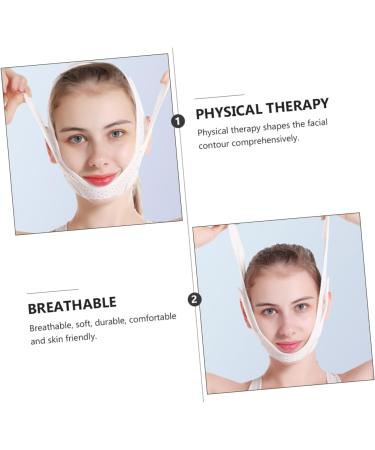 FRCOLOR 1pc Face Face Slimmer Breathable Band Double Chin Chin Cheek Band Facial Strap Nylon Mesh White Breathable Belt Woman - Buy Online on GoSupps.com