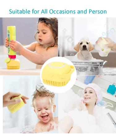 Silicone Body Scrubber for Exfoliating Shower Massage - Easy to Clean - Blue & Pink - Buy Online on GoSupps.com