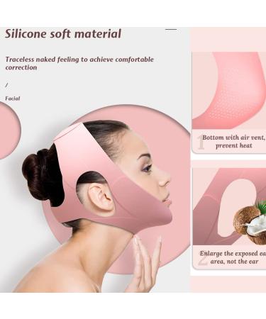 Double Chin Reducer & V Line Lifting Mask - Elastic Face Slimming Belt & Silicone Chin Strap for Women - Facelift & Chin Lift Solutions - Buy Online on GoSupps.com