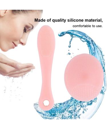 Silicone Face Scrubber Manual Facial Cleansing Brushes Face Massager and Exfoliator Handheld Mat For Sensitive Delicate Dry Skin (2pcs set) - Buy Online on GoSupps.com