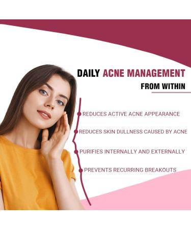 iMeMyself Clear Skin Support | 90 Capsules with Zinc Vitamin A Niacinamide Berberine Glutathione Neem Probiotics Green Tea & Herbal Extracts - Buy Online on GoSupps.com