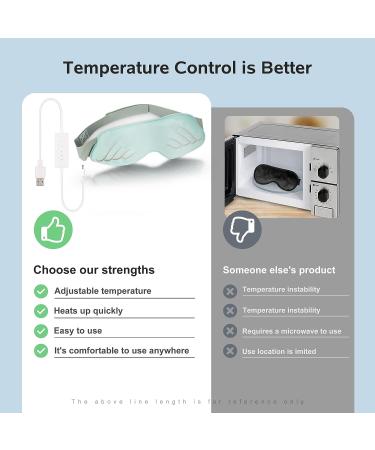 Heated Silk Eye Mask with 3 Temperature Settings for Dry Eyes | Promotes Blood Circulation, Relieves Fatigue, and Enhances Sleep | Washable - Buy Online on GoSupps.com