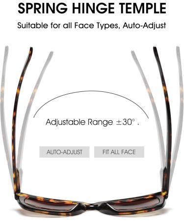 Buy Vevesmundo Women Bifocal Sun Reading Glasses | UV Protection & Stylish Leopard Design | Multiple Strengths Available (+1.0 to +4.0) - Buy Online on GoSupps.com