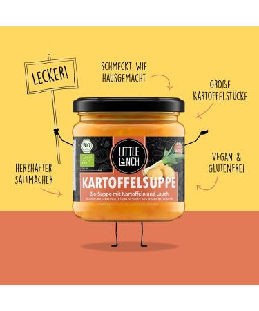 Buy Little Lunch Organic Potato Leek Soup - Vegan 100% Organic Sugar-Free Lactose-Free No Additives - 6 x 350ml | International Shipping - Buy Online on GoSupps.com