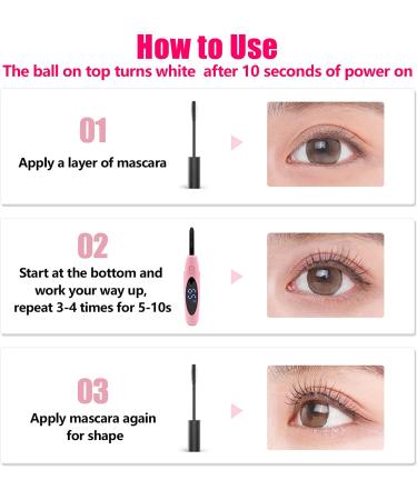 Heated Eyelash Curler USB Rechargeable | 3 Heating Modes - Electric Lash Curler for Women - Pink - Buy Online on GoSupps.com