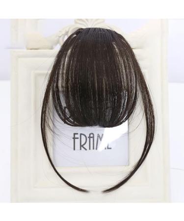 BOKIOESDE Salon-worthy Bangs With These Clip In Hair Extensions Giving Freedom To Rock Bang At Crown Of Head. Bang Effortlessly brownish black - Buy Online on GoSupps.com