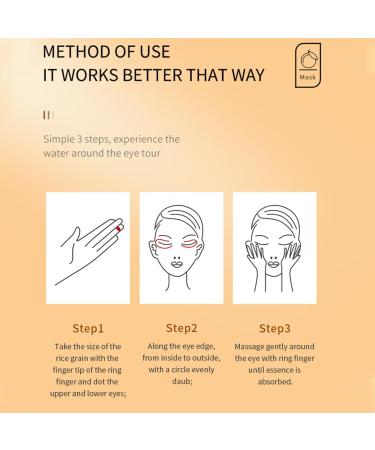 SADOER Brand Franchises 2 pieces vitamin C antifatigue eye cream direct effect eye serum optimal eye care eye whitening stick for cooling eye balm against dark circles and swelling 4 - Buy Online on GoSupps.com