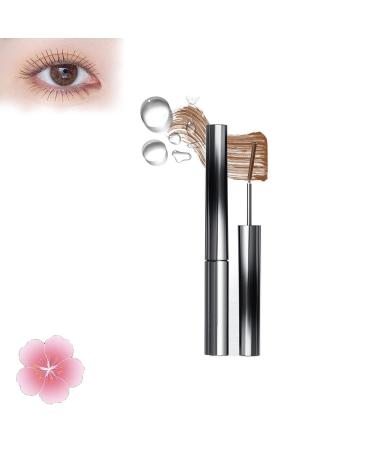 Vervaci Iron Rod Mascara 3D Curling Eyelash Iron Mascara Novafy Iron Wand Mascara Metal Wand Mascara Waterproof Long Lasting Waterproof and Sweatproof Mascara Washable Extra Slim Metal Mascara (Slim Brown)