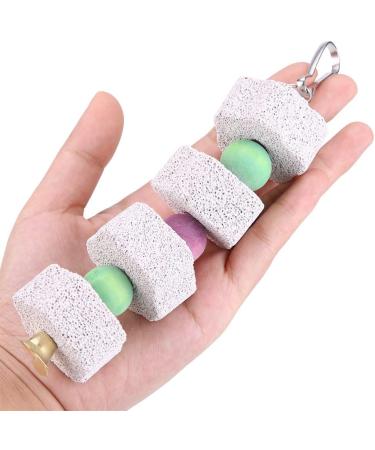 Tnfeeon Grinding Beak Calcium Stone for Parrots & Small Pets - Durable Teeth Grindstone with Hanging Cord (2 Pack) - Buy Online on GoSupps.com