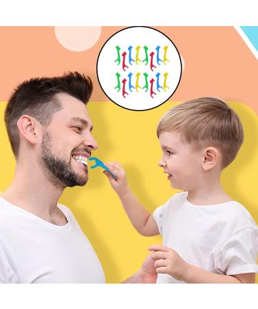 40 Pieces Children's Dental Floss Sticks - Interdental Cleaners for Plaque & Food Removal | Best for Kids Dental Care - Buy Online on GoSupps.com
