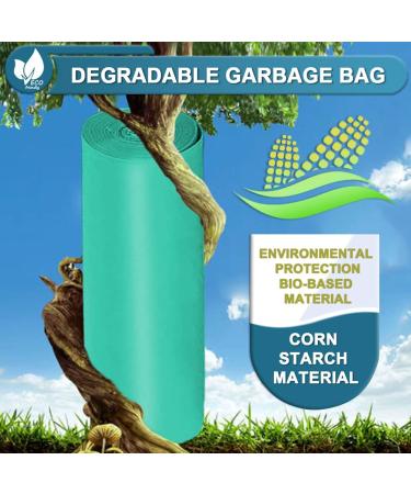 Large Biodegradable Garbage Bags 50L Bin Liners Trash Bags Strong Unscented Eco-friendly Disposable Compost Bags for Contractor Lawn and Leaf Outdoor Storage (60 Counts MediumAquamarine) 15 count (Pack of 4) - Buy Online on GoSupps.com