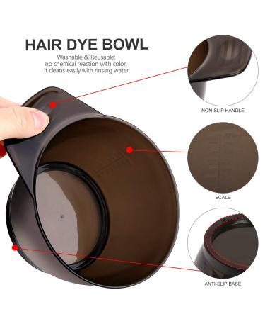 YGDZ Professional Hair Dye Brush and Bowl Set - 4 Tint Brushes & 2 Mixing Bowls - Buy Online on GoSupps.com