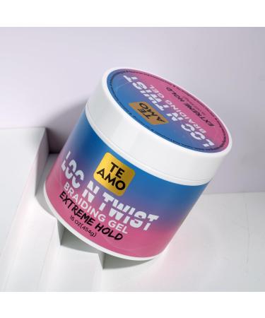 Te Amo Braiding Styling Gel 16 Fl Oz - Extreme Hold for Braids Locs & Twists | Tames Frizz & Edges with Aloe Castor Oil & Vitamin E | Ideal for All Hair Textures - Buy Online on GoSupps.com