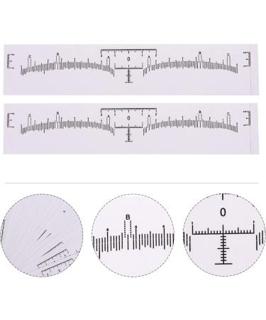 Baluue 100pcs Eyebrow Ruler White Eyebrow Shape Measurements Eyebrow Measurement Tool 18X2.2CM White - Buy Online on GoSupps.com