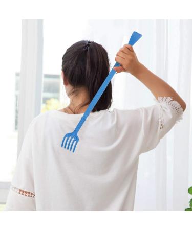 Blue Long Handle Back Scratcher & Shoe Horn - Itching Relief & Body Massager | International Shipping - Buy Online on GoSupps.com