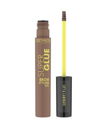 Catrice Super Glue Brow Gel No. 020 for eyebrows Brown Defining, fixing, quick drying, vegan, without microplastic particles, without nanoparticles, natural cosmetic, 1 piece