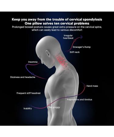 Haofy Cervical Traction Device Cushion - Neck & Back Pain Relief Home Curvature Correction & Massage Pillow - Buy Online on GoSupps.com