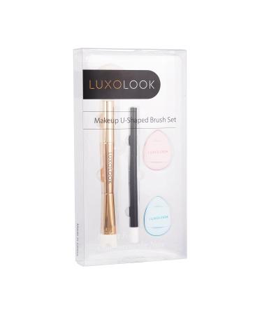 U-Shaped Viral Contour Nose Brush Set | Dual-Ended Makeup Brush & Foundation Sponge for Perfect Contouring | Enhance Your Look with Professional Makeup Tools - Buy Online on GoSupps.com