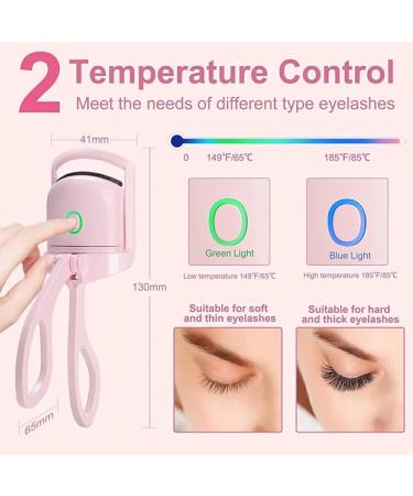 rongweiwang Makeup Tools Electric Eyelash Curler for Exquisite Lashes Professional Eyelash Electronic Curler Eyelash Clip Eyelashes Pink - Buy Online on GoSupps.com