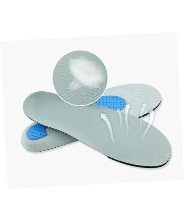 Healeved Plantar Fasciitis Insoles - Breathable Sports Shoe Inserts for Foot Support - Grey, Size 1 (1 Pair) - Buy Online on GoSupps.com