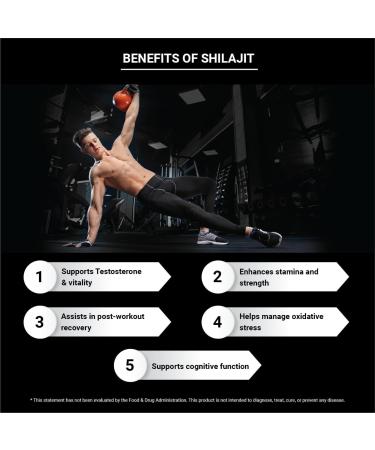 MUST HAVE! Shilajit Resin 20gm with 75% Fulvic Acid Natural Energy Booster Helps to Builds Muscles Immune Support | 20 gm - Buy Online on GoSupps.com