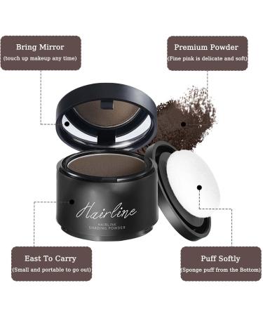 Hair Root Lifting Powders Instantly Hairline Shadow Powder Quick Cover Grey Hair Root Concealer Eyebrows & Beard Line Windproof&Sweatproof Thin Hair Root Dye Touch Up Hairline Powder for Women and Men - Buy Online on GoSupps.com