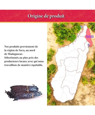 10 Vanilla BOURBON pods from Madagascar Gourmet Selection Fresh and Flexible Vanilla Bean Recyclable Zip Bag Made in Europe - Buy Online on GoSupps.com