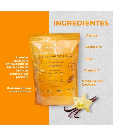Gainer Siluette Pro Vanilla - Premium Protein Supplement for Muscle Gain & Fitness | Buy Internationally - Buy Online on GoSupps.com