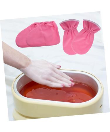 Mipcase 4 Pi ces Lot De Mitaines Et Pantoufles Cire De Paraffine Pour Soins Mains Usage Spa Et Thermique - Buy Online on GoSupps.com