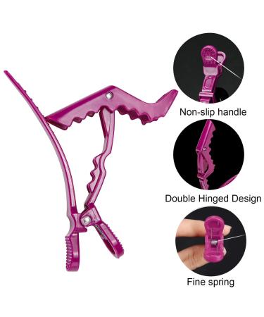 Pastel Gator Hair Clips - 10 Piece Set for Styling & Sectioning | Non-Slip Alligator Clips - Buy Online on GoSupps.com