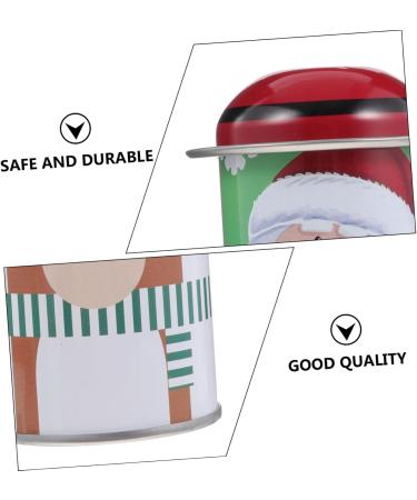 Healeved 6 Pcs Christmas Storage Box Christmas Metal Cans Xmas Goodie Boxes Cookie Boxes Seal Small Candy Box - Buy Online on GoSupps.com