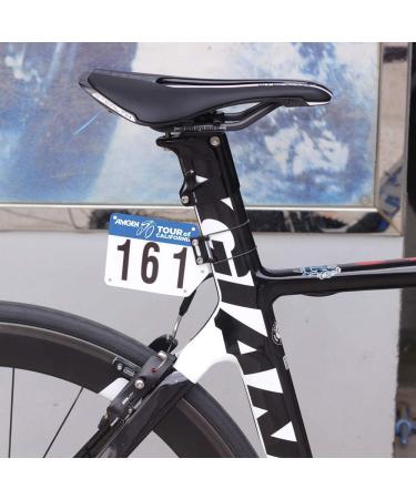 Best Tek Bike Racing Number Plate with Mount - Race Number Plate and Cycling Holder - Buy Online on GoSupps.com